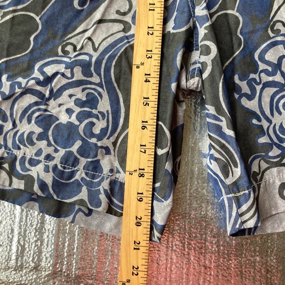 TOMMY BAHAMA Swim Trunks Adult Large Surf Waves Blue Mens Bath Suit Board Shorts - Picture 14 of 16